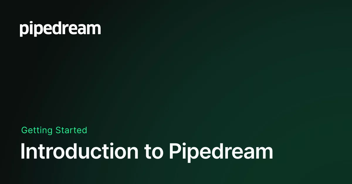 Pipedream 官方文档分享图